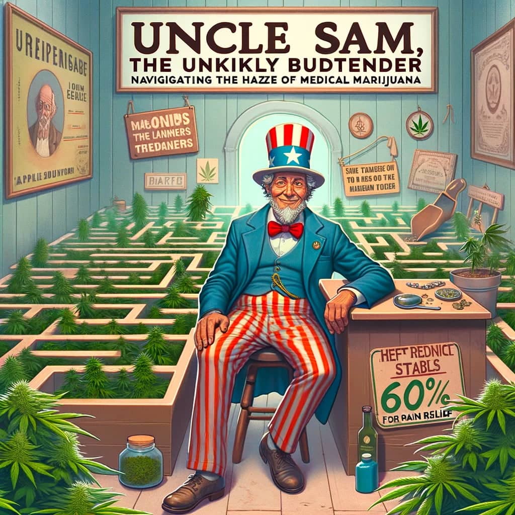 Uncle Sam, the Unlikely 'Budtender' Navigating the Hazy Maze of Medical Marijuana